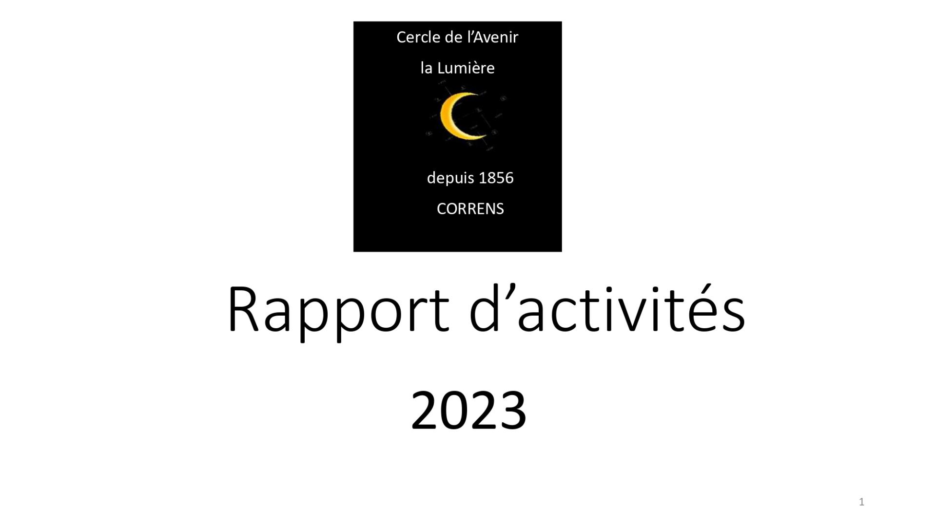 Rapport d activites page 0001